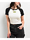 Obey Bolt Stevie Unbleached Crop Raglan T-Shirt - Thumbnail image 1 of 3