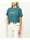 Obey Bubble And Stars Teal Crop T-Shirt - Thumbnail image 3 of 3