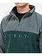 Obey Channel Cedar Green Mock Neck Fleece Sweatshirt - Thumbnail image 3 of 4