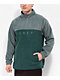 Obey Channel Cedar Green Mock Neck Fleece Sweatshirt - Thumbnail image 1 of 4