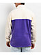 Obey Channel Purple & Tan Fleece Quarter Zip Sweatshirt - Thumbnail image 2 of 4
