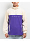 Obey Channel Purple & Tan Fleece Quarter Zip Sweatshirt - Thumbnail image 1 of 4