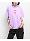 Obey Cherry Script Purple T-Shirt - Thumbnail image 1 of 2