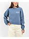 Obey Cities Coronet Blue Crop Crewneck Sweatshirt - Thumbnail image 2 of 5