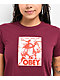 Obey Come Play With Us Red Crop T-Shirt - Thumbnail image 2 of 2