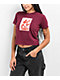 Obey Come Play With Us Red Crop T-Shirt - Thumbnail image 1 of 2