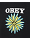 Obey Daisies Black Pigment Dye T-Shirt - Thumbnail image 2 of 2