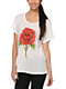 Obey Death Rose White Dolman T-Shirt
