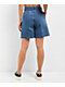 Obey Eli Pleated Light Indigo Denim Shorts - Thumbnail image 2 of 4