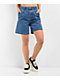 Obey Eli Pleated Light Indigo Denim Shorts - Thumbnail image 1 of 4