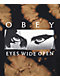 Obey Eyes Wide Open Black Bleach Dye Long Sleeve T-Shirt