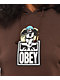 Obey Falling Angels Brown Hoodie - Thumbnail image 3 of 4
