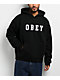 Obey Felt Extra Heavy Black Hoodie - Thumbnail image 1 of 4