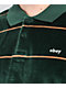 Obey Fete Green Velour Long Sleeve Polo Shirt - Thumbnail image 3 of 3