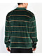Obey Fete Green Velour Long Sleeve Polo Shirt - Thumbnail image 2 of 3
