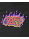 Obey Flaming Graffiti Black Crop T-Shirt - Thumbnail image 2 of 2