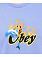 Obey Flaming Hoops Lavender T-Shirt - Thumbnail image 2 of 2