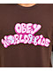 Obey Flutter Globe Brown T-Shirt - Thumbnail image 2 of 2