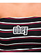 Obey Gina Black, White & Red Tube Top - Thumbnail image 4 of 4