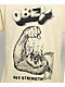 Obey Got Strength Pale Yellow T-Shirt - Thumbnail image 2 of 2