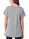 Obey Grey Watch Face Rolled Sleeve Dolman T-Shirt