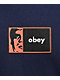 Obey Icon Bar Navy Blue T-Shirt - Thumbnail image 2 of 2