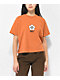 Obey LA Floral Orange Crop T-Shirt
