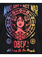 Obey Make Art Not War Boxy Black T-Shirt