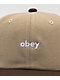 Obey Marshall Cream 6-Panel Snapback Hat - Thumbnail image 3 of 3