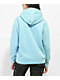 Obey Mellow Teddy Embroidered Blue Hoodie