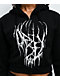 Obey Metal Black Crop Zip Hoodie - Thumbnail image 3 of 4