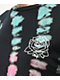 Obey Mira Rosa Black, Purple, Teal & Gold Tie Dye T-Shirt