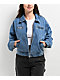 Obey Nessa Light Indigo Denim Jacket - Thumbnail image 1 of 4