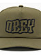 Obey OG Olive Snapback Hat - Thumbnail image 3 of 3