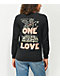 Obey One Love Black Long Sleeve T-Shirt - Thumbnail image 1 of 3
