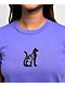 Obey Opulence Purple Crop T-Shirt - Thumbnail image 2 of 3
