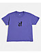 Obey Opulence Purple Crop T-Shirt - Thumbnail image 3 of 3