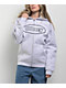 Obey Oval Extra Heavy Light Grey Zip Hoodie - Thumbnail image 1 of 5