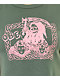 Obey Reaper Chain Forest Green Crop T-Shirt