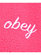 Obey Script Pink Sherpa Hoodie - Thumbnail image 3 of 4