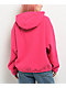 Obey Script Pink Sherpa Hoodie - Thumbnail image 2 of 4