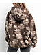 Obey Shaylin Floral Brown Fleece Hoodie - Thumbnail image 2 of 3
