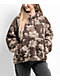 Obey Shaylin Floral Brown Fleece Hoodie - Thumbnail image 1 of 3