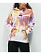 Obey Sketched Butterfly Pink Tie Dye Hoodie - Thumbnail image 2 of 3