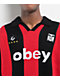 Obey Soccer Black & Red Polo Knit Sweater - Thumbnail image 3 of 3