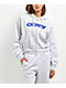 Obey Speed Star Grey Crop Zip Hoodie - Thumbnail image 1 of 4