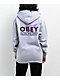 Obey Star Cities Grey Zip Hoodie - Thumbnail image 1 of 4