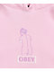 Obey Statue Light Pink Hoodie