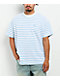 Obey Striped White & Blue Knit T-Shirt - Thumbnail image 1 of 4