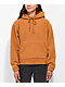 Obey Sudadera con capucha polar tech marrón ceniza